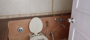 Bathroom in 3 BHK Apartment at Cosmic Heights, Bhakti Park – for Rent