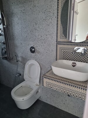 Bathroom in 2 BHK Apartment at Reliable Vasundhara CHS, Goregaon West – for Rent