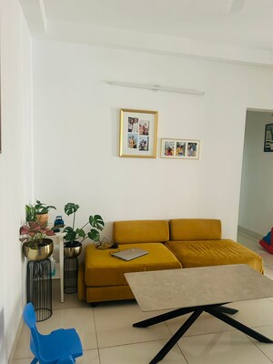 Living Room in 2 BHK Apartment at Brigade Cornerstone Utopia, Varthur – for Rent