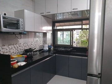 Kitchen in 2 BHK Apartment at New Dindoshi Hill View, Goregaon East – for Rent