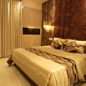 Bedroom in 3.5 BHK Apartment at Motia'z Harmony Greens, Kishanpura – for Sale