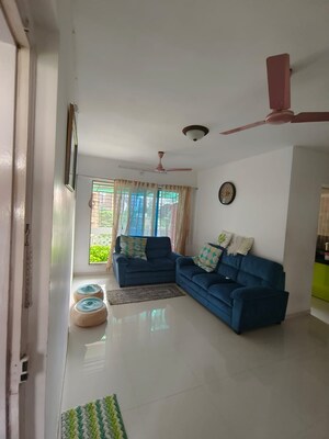 Living Room in 1 BHK Apartment at Cosmos Jewels, Ghodbunder Road – for Rent