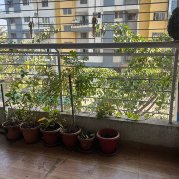 Balcony in 2.5 BHK Apartment at Vilas Javdekar Yashwin Royal, National Highway 4 – for Sale