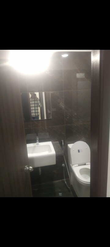 Bathroom in 2 BHK Apartment at Indiabulls One Indiabulls, Pokhran Road No Two – for Rent