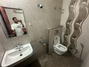 Bathroom in 1 BHK Apartment at Satguru Heights, Gulmohar Colony – for Rent