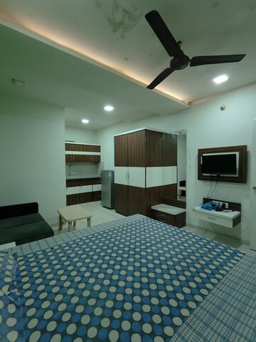 Bedroom in 1 BHK Apartment at Satguru Heights, Gulmohar Colony – for Rent