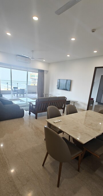 Living Room in 3 BHK Apartment at Lokhandwala Minerva Mahalaxmi, Mahalaxmi – for Rent