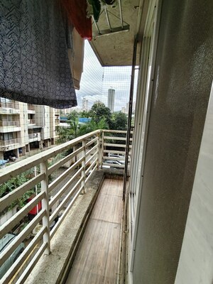 Balcony in 1 BHK Apartment at Mahavir Kalpavruksha, Ghodbunder Road – for Rent