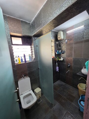 Bathroom in 1 BHK Apartment at Luv Kush Tower, Chembur – for Rent