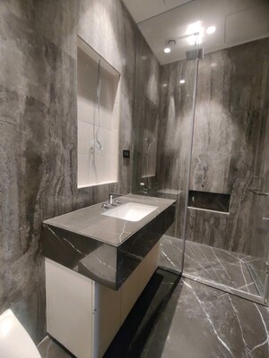 Attached Bathroom in 4 BHK Apartment at Provenance Four Seasons Private Residences, Worli – for Rent