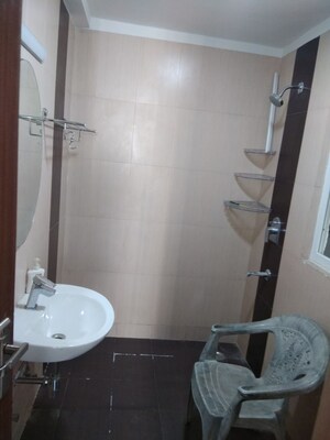 Bathroom in 3 BHK Apartment at Ramprastha City The Atrium, Sector 37d – for Rent