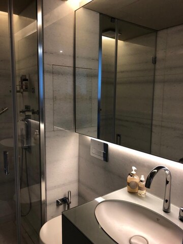 Bathroom in 3 BHK Apartment at Lodha World One, Worli – for Rent