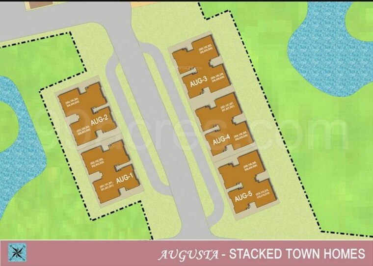 Master Plan, jaypee-augusta-town-homes 4 Bedroom 4400 Sq.Ft. Apartment In Sector 128 Noida 9657855