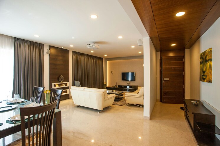 Living Room, karia-konark-bella-vista 3.5 Bedroom 2500 Sq.Ft. Apartment In Magarpatta Road Pune 9658335