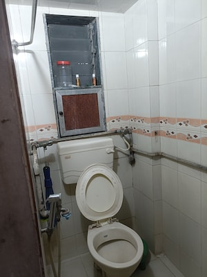 Bathroom in 1 RK Apartment at Ashirwad CHS Andheri East, Andheri East – for Rent