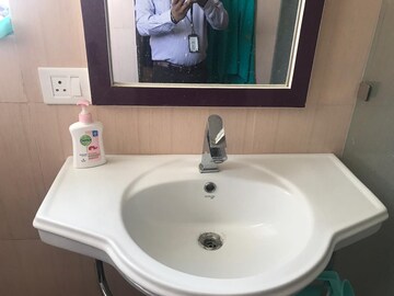 Bathroom in 2 BHK Apartment at Ramprastha City The Edge Towers, Sector 37d – for Rent