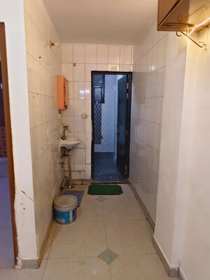 Bathroom in 1 BHK Builder Floor at Mehrauli – for Rent