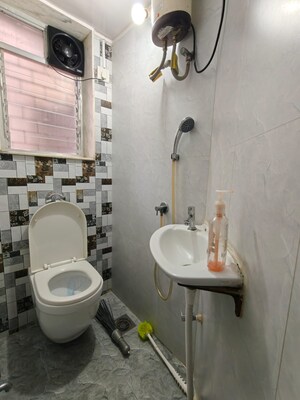 Bathroom in 1 BHK Apartment at Kakad Estate Worli, Worli – for Rent