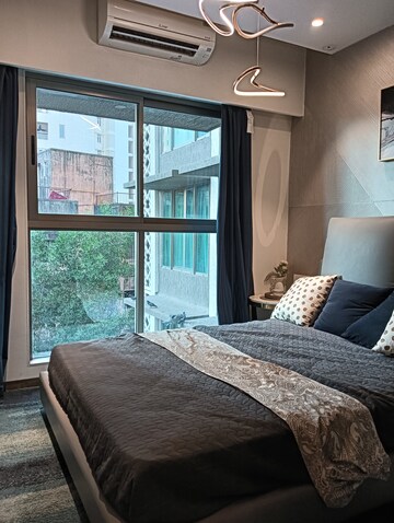 Bedroom in 2 BHK Apartment at Chandak Cornerstone, Worli – for Sale