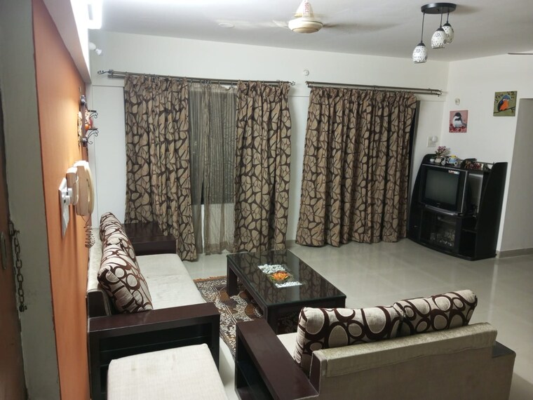 Living Room, bu-bhandari-acolade 2 Bedroom 1050 Sq.Ft. Apartment In Kharadi Pune 9659405