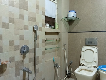Bathroom in 2 BHK Apartment at Ahimsa Heights, Malad West – for Rent
