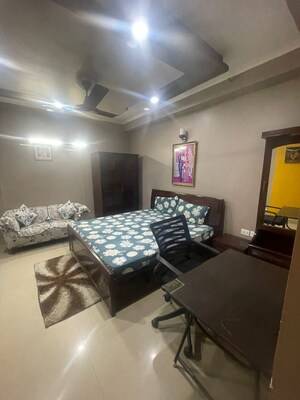 Living Room in 4 BHK Apartment at Omkar Royal Nest, Tech Zone 4 Greater Noida – for Rent