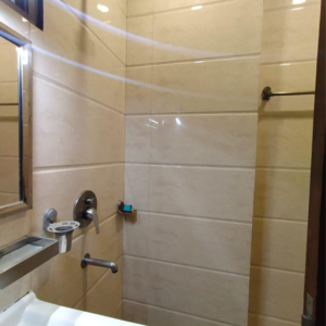 Bathroom in 2 BHK Builder Floor at Jungpura Extension – for Rent