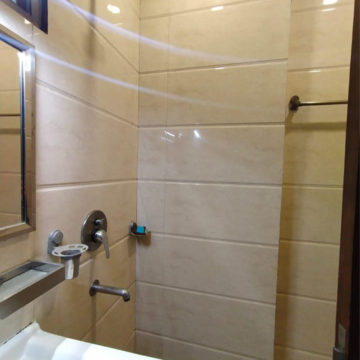 Bathroom in 2 BHK Builder Floor at Jungpura Extension – for Rent