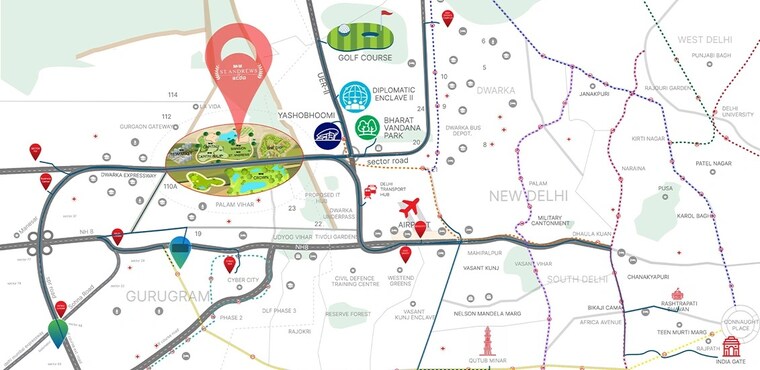 Map Location, sector 113 4 Bedroom 2850 Sq.Ft. Apartment In Sector 113 Gurgaon 9660132