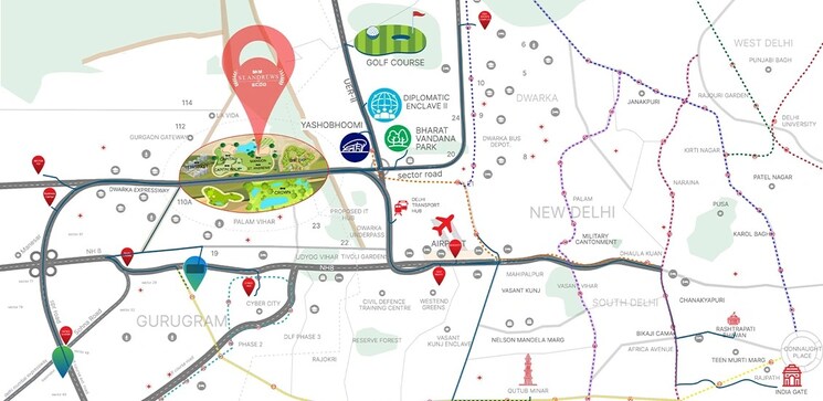 Map Location, sector 113 5 Bedroom 5850 Sq.Ft. Apartment In Sector 113 Gurgaon 9660366