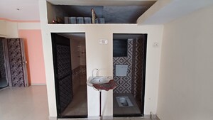 Bathroom in 1 RK Apartment at Tulsi Heights Virar East, Virar East – for Rent