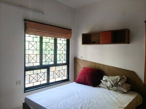 Bedroom in 3 BHK Apartment at Nirmiti Harmony, Aundh – for Rent