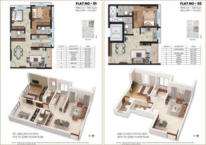 Floor Plan in 1 BHK Apartment at Charkop Sector 5 – for Sale