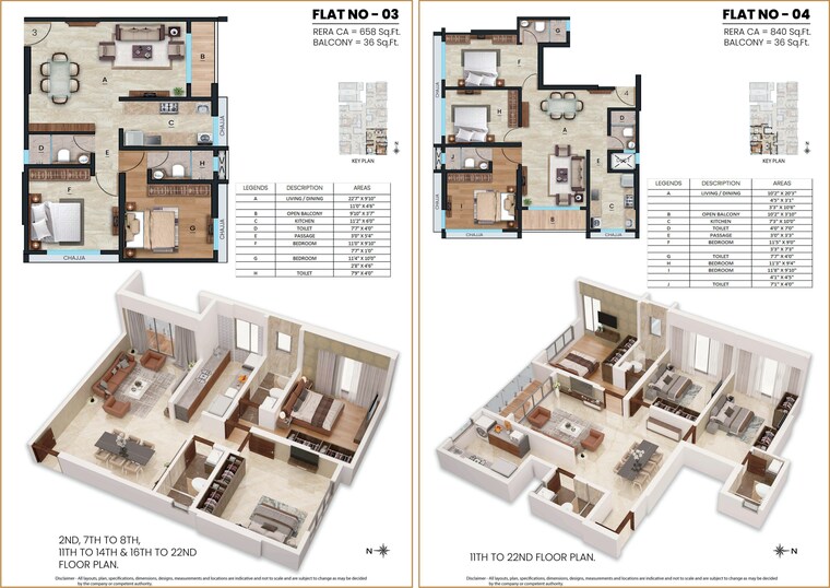 Floor Plan, charkop sector 5 2 Bedroom 694 Sq.Ft. Apartment In Charkop Sector 5 Mumbai 9661007