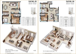 Floor Plan in 3 BHK Apartment at Kandivali West – for Sale