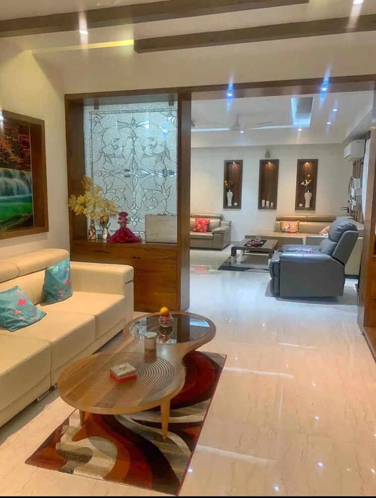 Living Room, rajapushpa-open-skies 4 Bedroom 5100 Sq.Ft. Villa In Kokapet Hyderabad 9661135