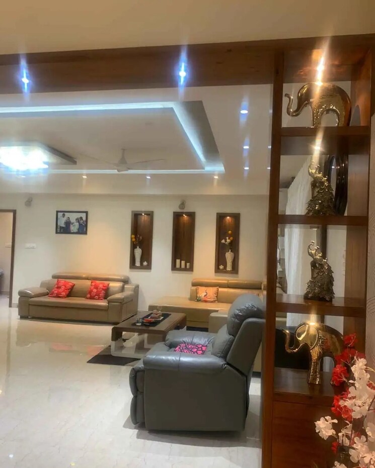 Living Room, rajapushpa-open-skies 4 Bedroom 5100 Sq.Ft. Villa In Kokapet Hyderabad 9661135