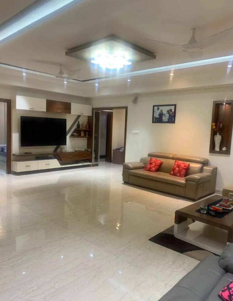 Living Room, rajapushpa-open-skies 4 Bedroom 5100 Sq.Ft. Villa In Kokapet Hyderabad 9661135