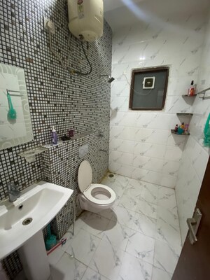 Bathroom in 3 BHK Builder Floor at Pir Machalla – for Rent