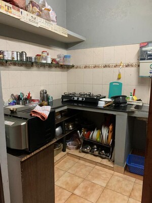 Kitchen in 3 BHK Apartment at LDA Parijaat Apartments, Faizabad Road – for Rent