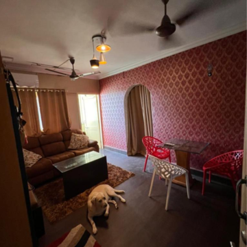 Living Room in 2 BHK Apartment at Versova – for Rent