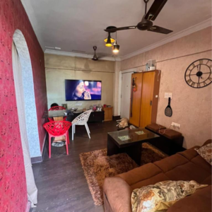 Living Room in 2 BHK Apartment at Versova – for Rent