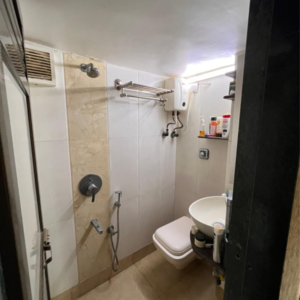 Bathroom in 2 BHK Apartment at Versova – for Rent