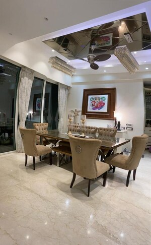 Living Room in 4 BHK Apartment at Windsor Grande Residences, Andheri West – for Rent