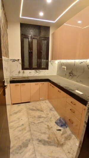 Kitchen in 3 BHK Apartment at Zakir Nagar – for Sale