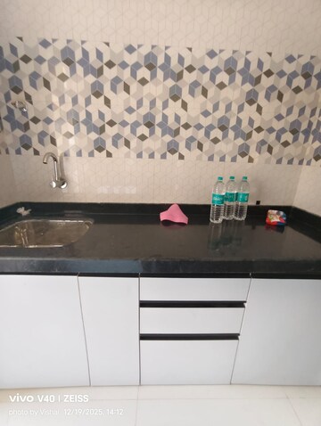 Kitchen in 1 BHK Apartment at Raunak Bliss, Ghodbunder Road – for Rent