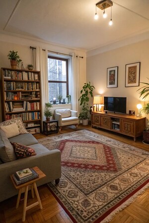 Living Room in 2 BHK Apartment at Lodha Gardenia, Wadala – for Sale