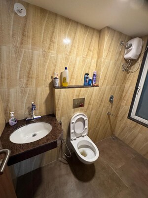 Bathroom in 1 BHK Apartment at Lodha Amara, Kolshet Road – for Rent