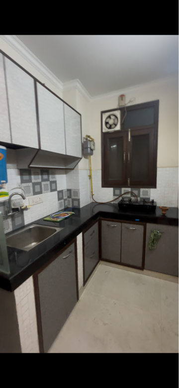 Kitchen in 1 BHK Builder Floor at Gautam Nagar – for Rent