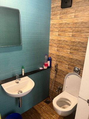 Attached Bathroom in 1 BHK Apartment at Lodha Crown Quality Homes, Majiwada – for Rent